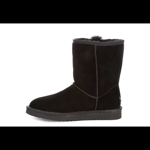 Koolaburra by Ugg | Black Victoria Short Furr Boot - Picture 4 of 7
